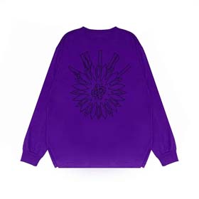 AMIRI Casual dotted lotus print lettering Hundred Towers top(9 styles)-2203